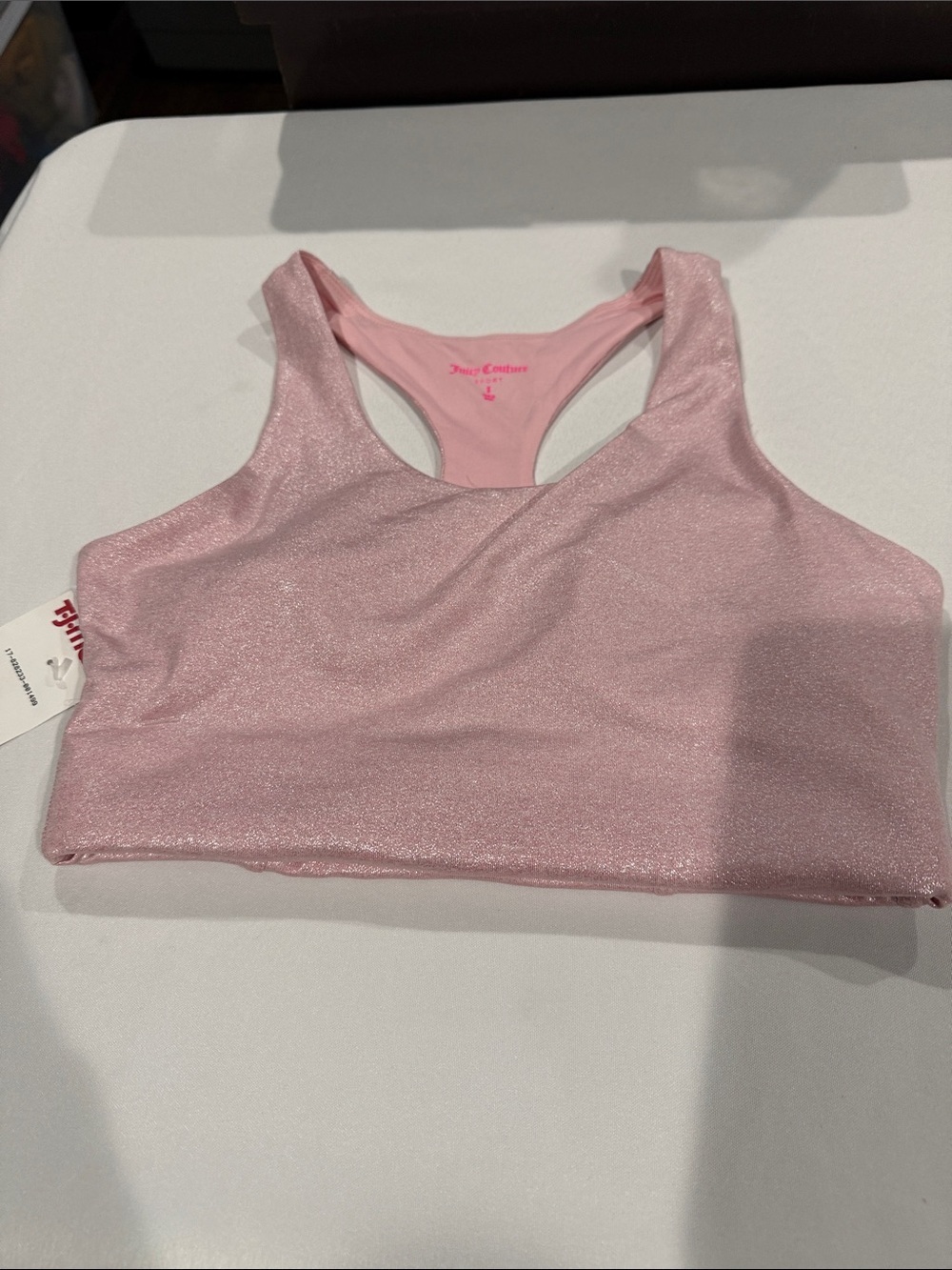Juicy Couture Pink Logo Sport Bralette